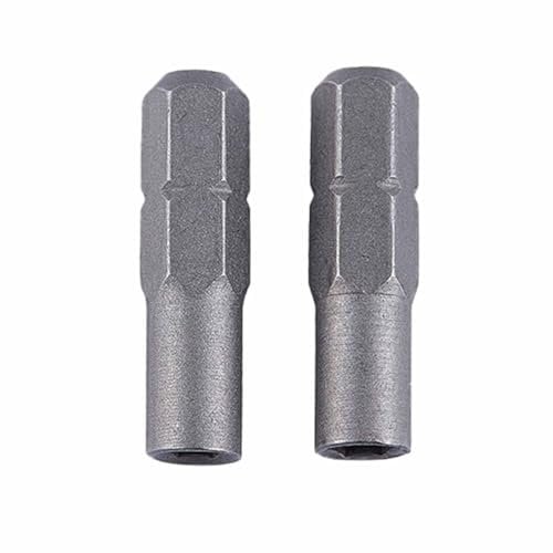 2pcs Manual/Electric Screwdriver Bit Adapter Screwdriver Hexagonal Handle Adapter Precision Bit Adapter 6.35mm 1/4 Insert Bit Adapter to 4mm
