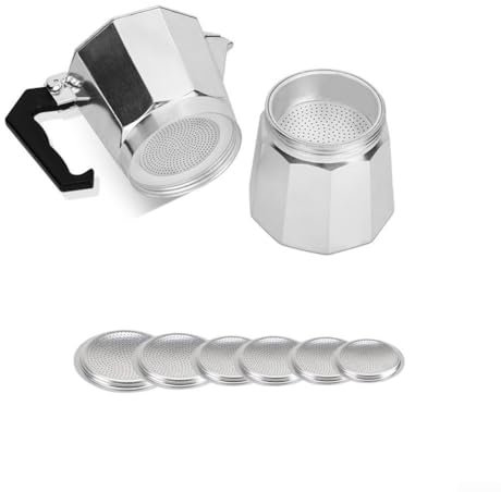 Joints d'étanchéité de rechange pour cafetières expresso Moka compatibles avec plusieurs tailles de tasses (2 tasses)