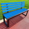 yurstcggh Gartenbank,Sitzbank mit Lehne,Garten Terrasse Bank,Outdoorbank Holz,for Terrasse Park Rasen Hof,Tragkraft:200kg,2-4 Sitzer Blau 150×40×85cm