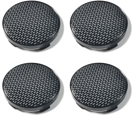 4 Stück Nabendeckel für VW Polo 6R 6N 6N2 6C 9N 9N3, Felgendeckel Radkappen Wasserdicht Staubdicht Radzierblende Radnaben Abzeichenaufkleber,B