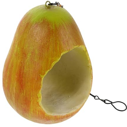 GANAZONO Outdoor Hanging Bird Feeder Pear Shaped Fruit Bowl with Spacious Holder for Birds Finch Sparrow Parakeet Weatherproof Garden Decoration for Backyard Trees and Terraces