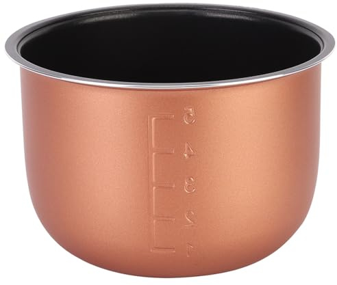 Akozon Non Stick Inner Cooking Pot Liner Container Replacement Accessories for 1.5L 1.6L Rice Cooker, Non Stick Replacement Inner Cooking Pot Liner for .5L .6L Rice Cooker