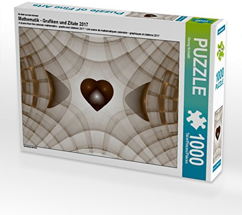 Puzzle · EIN Motiv aus dem Kalender Mathematik - Grafiken und Zitate 2017 | Im Zentrum das Herz · 1000 Teile · Lege-Größe 64 × 48 cm · CALVENDO Puzzle