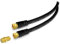 ARLI 7m HD Sat Verlängerungskabel schwarz – max. 135 dB 5-fach geschirmt | vergoldete F-Stecker mit F-Verbinder | DVB-S/S2 DVB-T/T2 DVB-C/C2 4K 8K I Anschlusskabel HD Satkabel