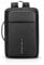 FANDARE 3 en 1 Sac à Dos Homme Business avec Port de Charge USB Laptop Sac à Main Commuter Voyage Sac à bandoulière Imperméable Polyester, Noir, L, Sac à dos loisir, Noir, L, Sac à dos loisir