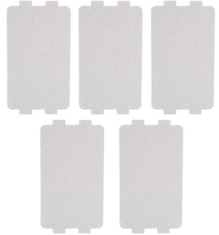 5PCS Microwave Oven Mica Plate Sheet Waveguide Cover Replacement Parts Accessory Universal Mica Sheet for Home Kitchen Microwave Oven Electric Hair Dryer Toaster 116 * 64 MM / 4.6 * 2.5 Inch