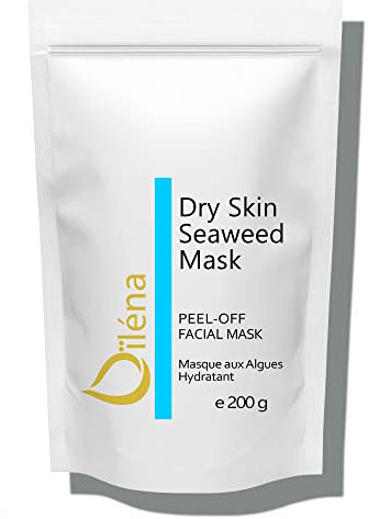 Alginate Peel-Off Feuchtigkeitspuder Maske, Mitesserentferner Gesichtsmaske Vegan, kein Abwaschen, Peeling und Porenreinigung 200 g + freie Dosis (Revitalisierende Mineralien und Algenmaske)