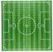 OVERWELL Bauplatte Fußball Platte Baustein Grundplatte, kompatibel mit Lego, 25,4 x 25,4 cm