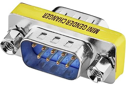 Renkforce SP-8821968 Seriell Adapter 1x D-SUB-Stecker 9pol. Gelb, 3 Stück