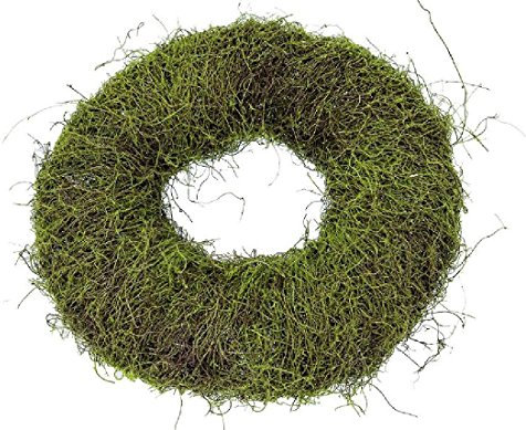 Kranz Moos und Clematis I Ø 30cm x 8 cm I Naturkranz I Türkranz