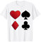 Lustiges Poker Design Spielkarten Kreuz Herz Motiv Karte Fun T-Shirt