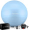 EliteAthlete Gymnastikball Sitzball Büro ergonomisch mit Anti Burst System - Fitness Pilates Schwangerschaft - Schwangerschaftsball Fitnessball Yogaball - Yoga Ball 85 cm inkl. Luftpumpe