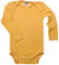 Cosilana, Baby Body Langarm,45% KBA Baumwolle, 35% kbT Wolle, 20% Seide (Gelb Melange, 98-104)