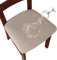 LANSHENG Housse de Chaise 2/4 Pièces Housse de Coussin de Chaise Housse de siège de Chaise imperméable Démontable Housse Assise Chaise Elastique Jacquard Lavables pour Salle à Mange (Sable, 4)