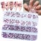 2120Pcs Pink Nail Rhinestones Crystals Glass Gems Stones Multi Shapes Sizes Light Pink Glass Round Beads Flatback Rhinestones Gems for Nail DIY Crafts Clothes Shoes Jewelry