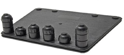 Ruilogod Black 360 gradi rotante per notebook per notebook per il raffreddamento per laptop