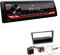 JVC KD-X182DB 1-DIN Autoradio DAB+ USB Digital Receiver inkl. Antenne mit Einbauset passend für Opel Meriva 2003-2010 Charcoal-metallic