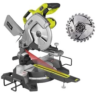 Confezione RYOBI Troncatrice elettrica EMS254L - 2000W - 254mm - lama in metallo duro - SB254T24A1
