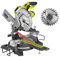 Pack RYOBI Scie à onglet radiale électrique EMS254L - 2000W - 254mm - lame carbure - SB254T24A1