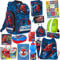 Schulranzen Set XXL 15er Ranzen Tornister Zuckertüte Geldbeutel Federmappe Turnbeutel Brotdose Trinkflasche Aufgabenheft für die Grundschule Spiderman Motiv