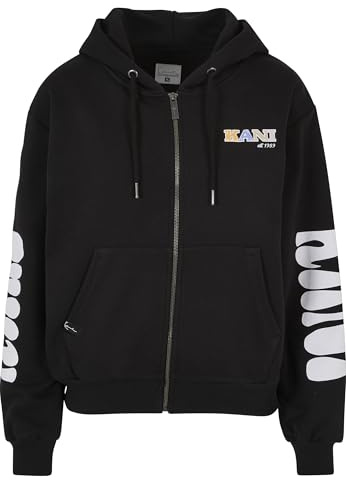 Karl Kani Damen KW231-027-2 KK Retro Full Zip Hoodie Black Black, M