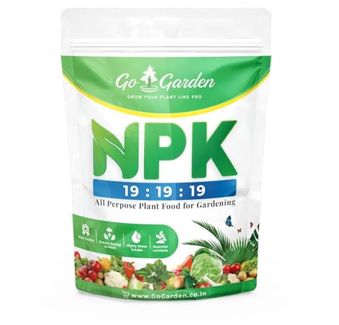 Go Garden Npk 19 19 19 Gödselmedel växtmat för växter och trädgårdsändamål - 450 gram, pulver