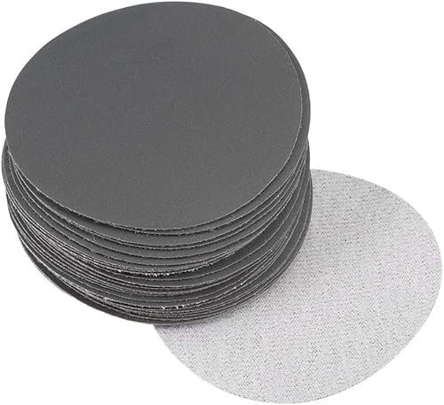 TA-VIGOR 30Pcs 75mm Wet and Dry Sanding Discs, 800 Grit 3 Inch Hook and Loop Sandpaper Electrostatic Sand Planting Silicon Carbide Sanding Discs