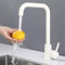 ONECE Küchenarmatur Weiss mit 360° drehbar Auslauf, Wasserhahn Küche Spültischarmatur mit Abnehmbar Bubbler, Edelstahl Armatur für Warm- und kaltwasserhahn, Weiß