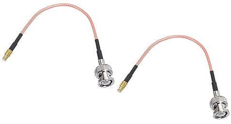 sourcing map RG316 Koaxialkabel BNC Männlich zu MCX Stecker Geringer Verlust RF Koaxial Kabel 0.5FT 50 Ohm Orange 2Stk