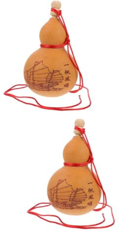 ABOOFAN 2 Pcs Gourde À Vin Ornement Suspendu Statue Gourde Saké Gourde Chinoise pour Gourde d'eau Hommes d'eau Gourde Conteneur