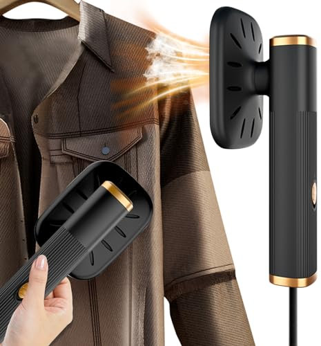 Mini fer à repasser portatif, fer a repasser vapeur, rotative à 180 °, chauffage rapide, filaire, pliable, fer a repasser supporte le repassage sec et humide, pour famille, bureau, école, voyage