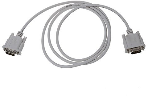 FUWIND VGA DB15 Male vers RS232 DB9 Adapteur Masculin de Pin Cable/Video Graphic Extension Cable (Blanc, 1.5M)