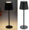 Cepewa Tischleuchte Touchfunktion | stufenlos dimmbar 3 Weißtöne 9x26cm schwarz | 45 Lumen 48 LEDs USB Ladekabel Tischlampe (1 x Tischleuchte 9x26cm schwarz)