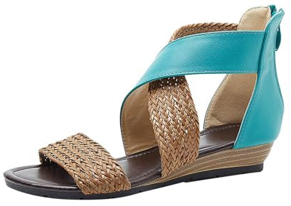 TYUIOP Sandali Mare Donna Eleganti Ciabatte Da Spiaggia Tacco Donna Infradito Donna Zeppa Scarpe Con Zeppa Donna 42 Pianta Larga Infradito Donna Alte Morbide Sandali Donna Infradito
