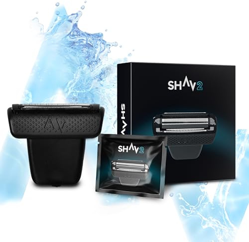 Shav 2™ – Folienklinge für Haarschneider zur Komplettrasur, Shaver, Ersatzklinge für den Rasierer, CutFree™ Intimrasierer für Männer, Nass/Trocken Haarschneider, Bodygroomer für Intim Männerpflege
