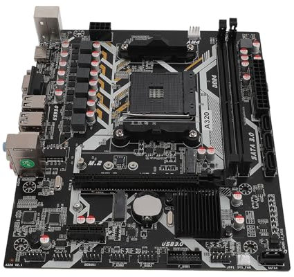 Bewinner Desktop-Motherboard – DDR4-Speicher-Gaming-Motherboard, PCI-E 16X Gen 3.0-Steckplatz, NVME M.2-Port ATX, Computer-Motherboard für AM4 All Series CPU