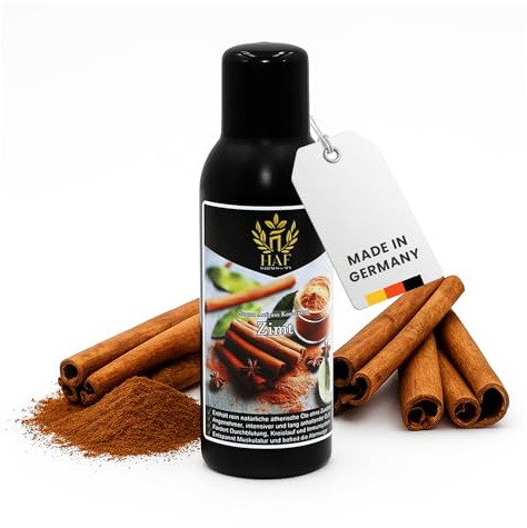 HAF Saunaaufguss Zimt 250 ml - Sauna Aufgussmittel mit natürlichen ätherischen Ölen - Saunaduft ohne künstliche Zusätze - Saunaöl als Konzentrat für intensiven & langhaltenden Duft