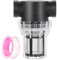 sourcing map Pressure Washer Filter 3/4 NPT Female Thread, Inline Mesh Strainer Attachment, Stainless Steel Screen with Sealant Tape for Outdoor Gardening Inlet Water (Size:80 Mesh)