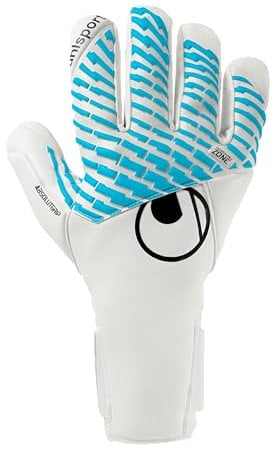 uhlsport Fußball Torwarthandschuhe Fangmaschine Cybertec - Absolutgrip HN - Torwart-Handschuh mit hervorragendem Grip und Neopren-Material, 9, weiß/cyberblau/schwarz