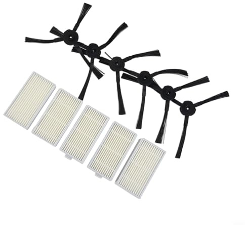 Tidevib Per SilverCrest Aspirapolvere Parti, Spazzole Laterali Filtro Set Per SSR 3000 A1 Robotic, Accessori di Manutenzione