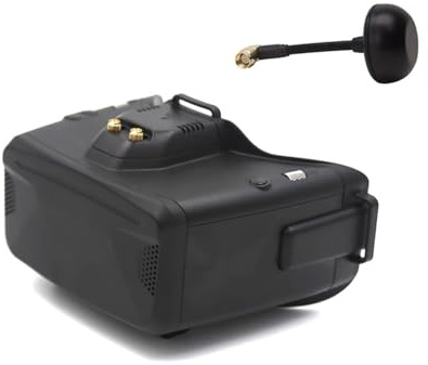 Cobra X V4 Box Style 5,8 GHz 48CH Steadyview-Empfänger Head Tracker 1280x720 DVR FPV-Brille Videobrille, Kompatibel Mit RC-Drohnen(5.8G Antenna Set)