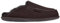 Vanuba Awassi Handmade Herrenhausschuhe, Naturleder, 100% Schafwolle, Warme und Bequeme Hausschuhe, Leder Braun/Braun, 43 EU