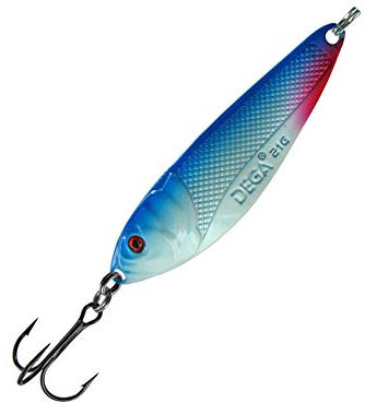 Jenzi Dega Lars Hansen Seatrout-1 Meerforellen-Blinker Blau Weiss UV 9cm 28g