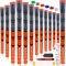 SAPLIZE Golfgriffe 13-teilig mit komplettem Umrüstsatz, Standardgröße, Kordelgummi, Hybrid-Golfschlägergriffe, fluoreszierend orange