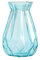 Koomuao Vases à Fleurs en Verre Transparent Diamant Vase de Terrariums pour Plante Hydroponique Pot de Fleurs Décoration pour Maison et Bureau (Bleu, Petit)