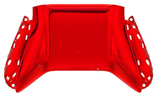 eXtremeRate Back Case for Xbox Series X&S Model 1914, DIY Replacement Back Case Cover & Battery Cover Skin Backplate Shell Accessories for Xbox Series X/S Controller Chrome Red