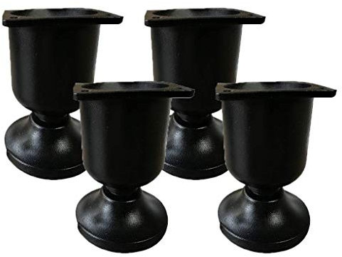 SBTXHJWCGLD 4 Pieds de Meubles Table en Alliage d'aluminium Pieds réglables Rehausseurs de Meubles Pieds de Meubles Noirs Type de Verre à vin Accessoires de Pieds de Bureau Remplacement, Pieds