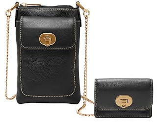 Fossil Tasche für Damen – Harper Eco Leder Umhängetasche, ZB1886001 – 10,8 cm L x 2,5 cm B x 17,1 cm H