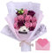 perfk Rosen-Seifen-Blumen-Geschenk-Blumenstrauß, Seifen-Blumenstrauß Großer Blumen-Blumenstrauß Seifen-Rosen, Kunst für, Rosa