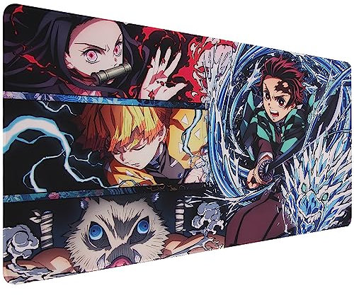 Xcosmic XXL Gaming Mouse Mat(900 x 400 mm) Large Mouse & Keyboard Mouse Pad,Special Surface to Improves Precision and Speed Anime Mauspad,Non-Slip Rubber Base Desk Mat(DE03-cut)